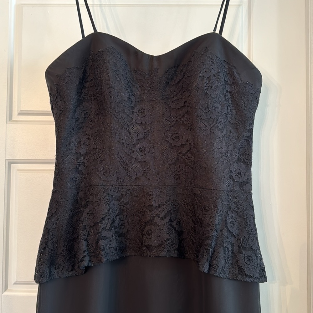 NWT size 12 gown with black lace bodice.
